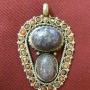 Tibetan Stone & Silver Pendant