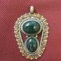 Tibetan Stone & Silver Pendant