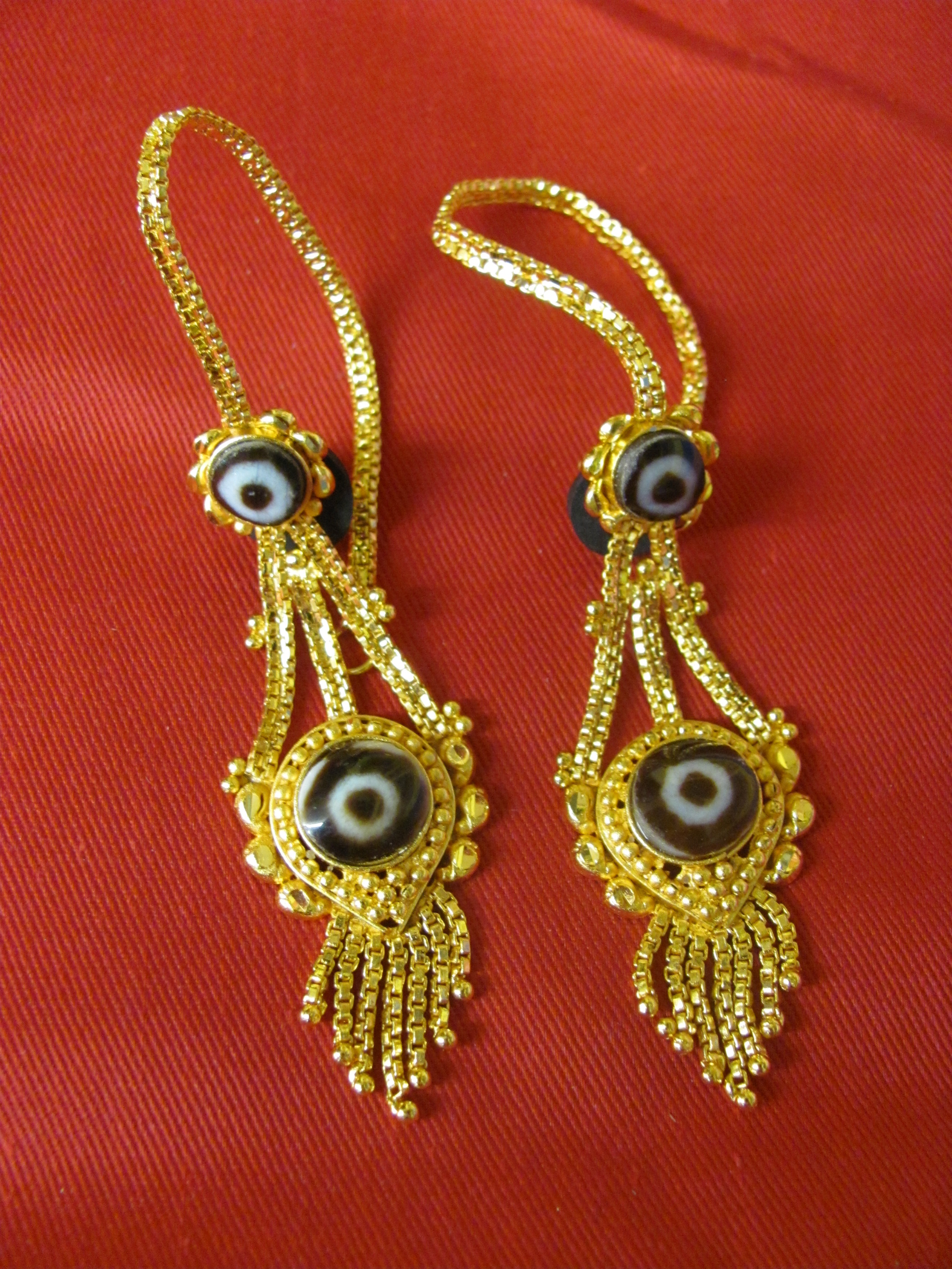 Tibetan earring clearance design gold