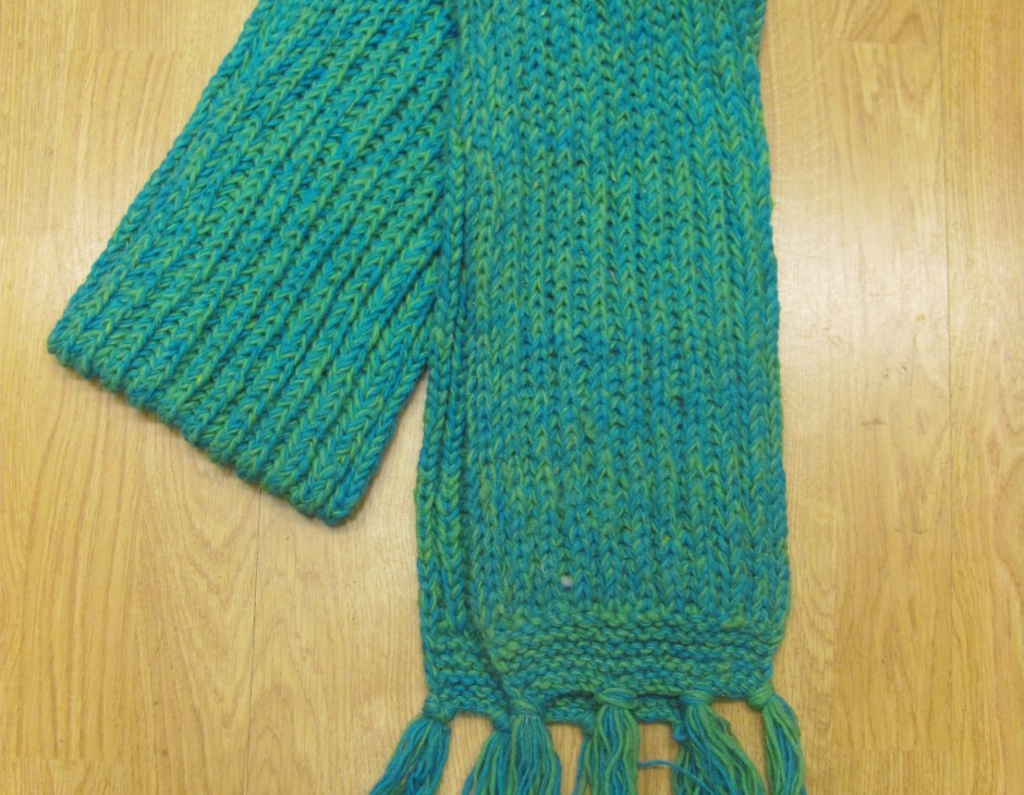 Hand-Knit Tibetan Wool Scarf - Little Moon Tibetan Gift Shop