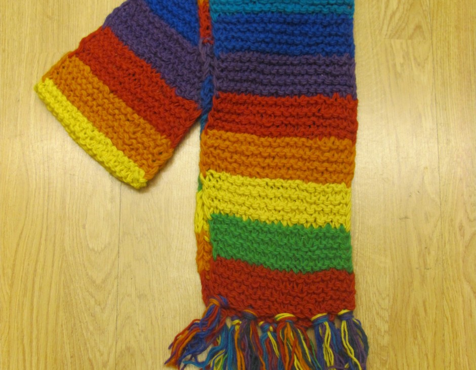 Hand-Knit Tibetan Wool Scarf - Little Moon Tibetan Gift Shop