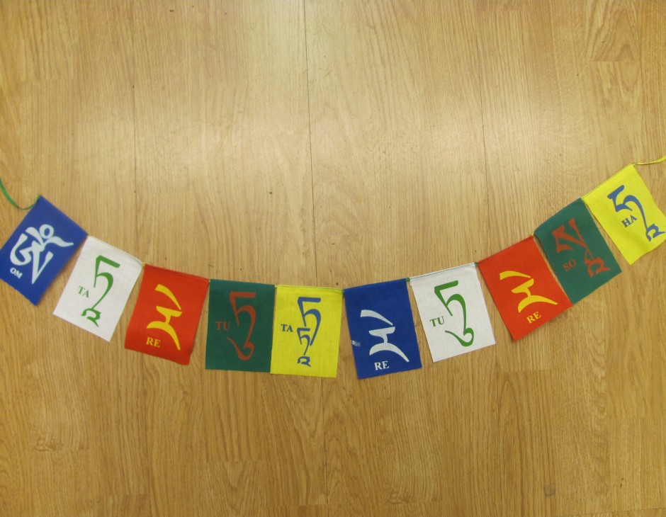 Tara Mantra Prayer Flags - Little Moon Tibetan Gift Shop